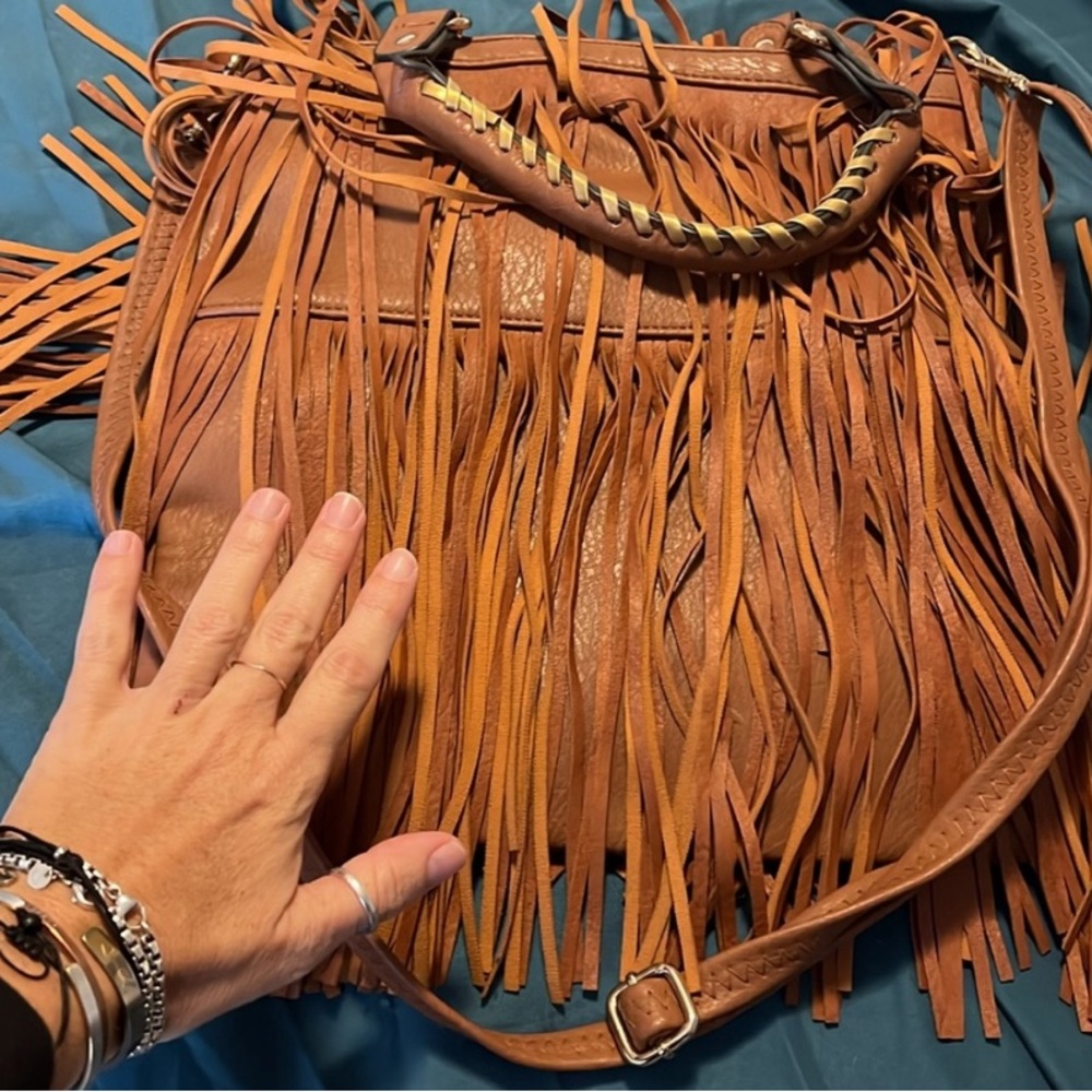 Leather Fringe Bag